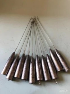 10 Plomb Lancer Conique Avec Avançon 12 Gr Démontable Pêche Truite Lemer