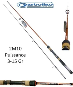 Canne Leurre / Truite Spin Light Garbolino 2M10 En 3-15 Gr