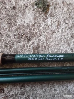 Canne à Pêche Au Toc Fil Intérieur Fabrication Artisanale Marque Ducos Avec Moulinet Garbolino