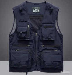 Mountain Gilet De Pêche 12 Poches, Coloris BLEU......LIV OFFERTE