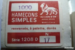 Hameçons 18 Canelle Par 1000 Doré Fin Renversé