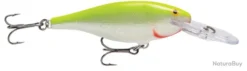 Leurre Rapala Shad Rap 7cm 1,50-3,30 7 8 Flottant Silver Fluorescent Chartreuse SFC