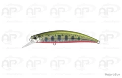 Leurre Truite Duo Spearhead Ryuki 80S Et SW Fluo Chartreuse Coulant 12gr 80mm