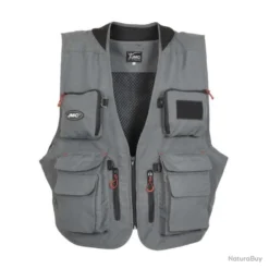 Gilet De Pêche MDC Tradition V2 Gris
