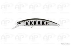 Leurre Truite Duo Spearhead Ryuki 80S Et SW Coulant 12 Gr 80mm Black And White