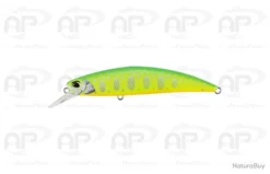 Leurre Truite Duo Spearhead Ryuki 80S Et SW Green Yellow Coulant 12gr 80mm