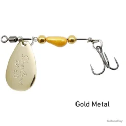 Cuillère Tournante Daiwa Silvercreek Spinner - Par 20 - Gold Métal / 3 G
